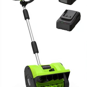 Cordless Snow Shovel Steelite 13" Electric 20V 4Ah Lightweight-0