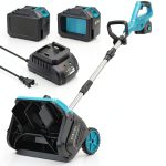 Cordless Snow Shovel FzzboFlow 17-Inch Electric Blower with Wheels 18V-0