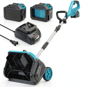 Cordless Snow Shovel FzzboFlow 17-Inch Electric Blower with Wheels 18V-0
