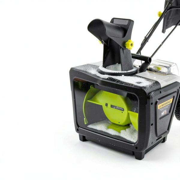 Cordless Snow Blower DEKOPRO 40V 20-Inch Green LED 25ft Throw-3