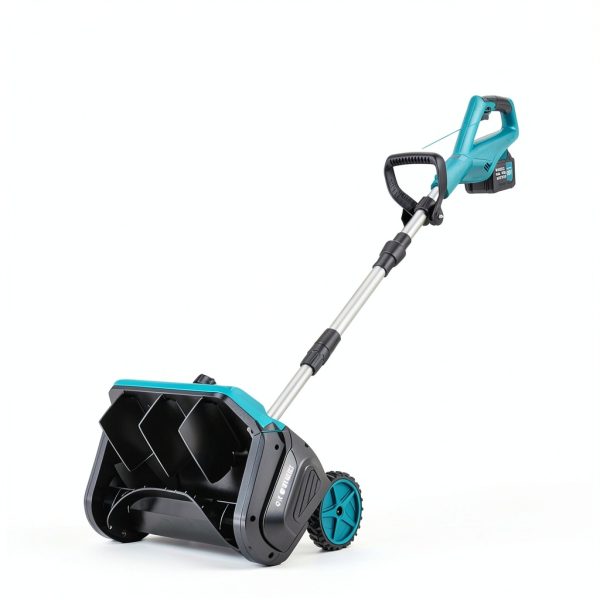 Cordless Snow Shovel FzzboFlow 17-Inch Electric Blower with Wheels 18V-5