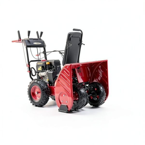 PowerSmart 24-Inch 2-Stage Gas Snow Blower with Electric Start Red-5