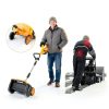 Cordless Snow Shovel 17-Inch Lemolifys Battery Snow Blower Yellow-1