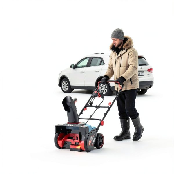 SENIX Corded Snow Blower 18" Electric Snow Thrower 8" Depth 33ft Throw-6