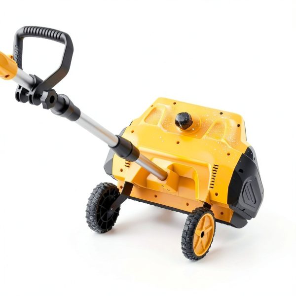 Cordless Snow Shovel 17-Inch Lemolifys Battery Snow Blower Yellow-2
