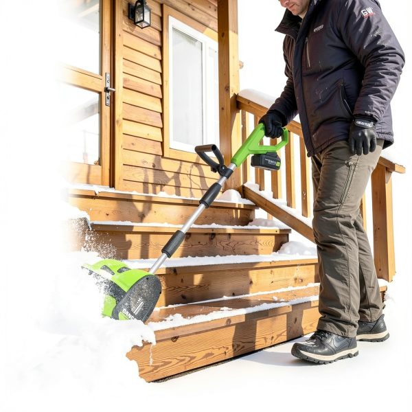 Cordless Snow Shovel Steelite 13" Electric 20V 4Ah Lightweight-6