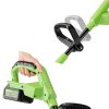 21V Cordless Electric Snow Shovel with 2×4.0Ah Batteries, LED Battery Display, 13.5" Clearing Width & 26FT Throw Distance, Lightweight Battery Snow Shovel for Driveways, Steps, Patios & Sidewalks-5
