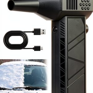 Snow Master Pro Led Turbo Blower,130,000 RPM Portable Mini Turbo Snow Blower,3-Speed & Fast Handheld Snow Blower for Car,Home,Keyboard,Computer-0