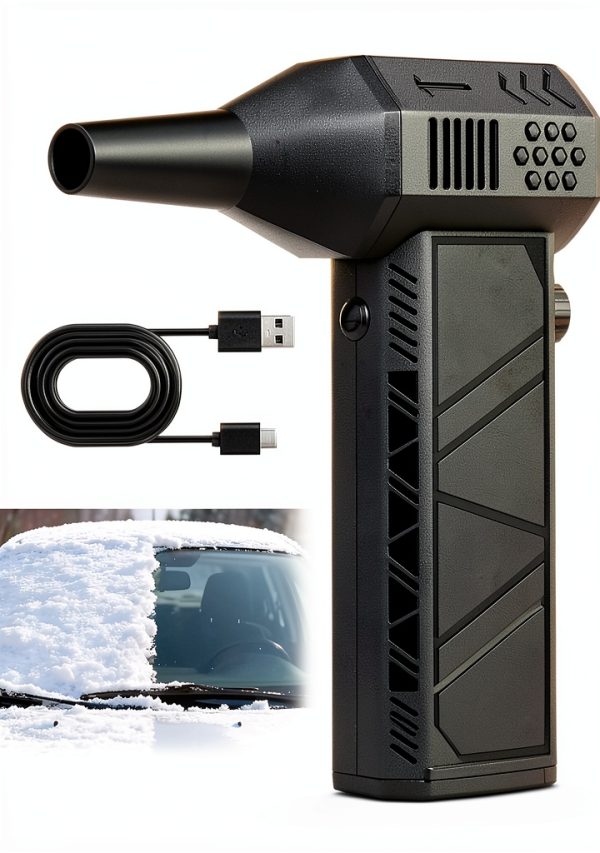 Snow Master Pro Led Turbo Blower,130,000 RPM Portable Mini Turbo Snow Blower,3-Speed & Fast Handheld Snow Blower for Car,Home,Keyboard,Computer-0