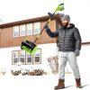 21V Cordless Electric Snow Shovel with 2×4.0Ah Batteries, LED Battery Display, 13.5" Clearing Width & 26FT Throw Distance, Lightweight Battery Snow Shovel for Driveways, Steps, Patios & Sidewalks-6
